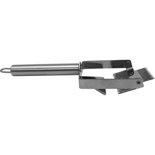 Вилка-культиватор с передними иглами с ручкой из нержавеющей стали. Рабочая часть 7,5 см